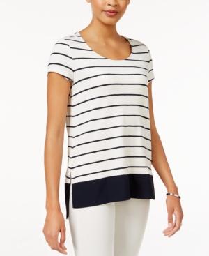 Maison Jules Striped Border T-shirt, Only At Macy's