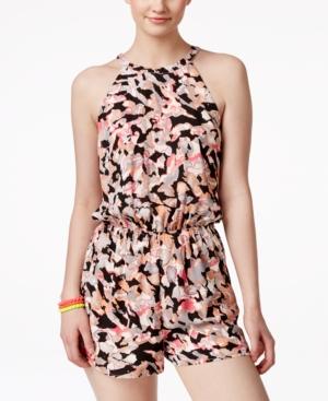 One Clothing Juniors' Printed Sleeveless Romper