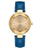 Unlisted Ladies Blue Synthetic Leather Sport Watch, 30mm