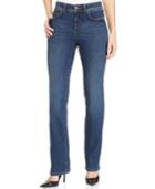 Style & Co Petite Astor Wash Straight-leg Jeans, Only At Macy's