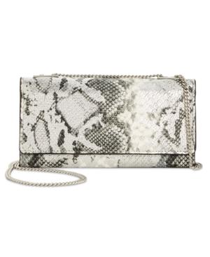 I.n.c. Glam Metallic Python-embossed Crossbody Wallet, Created For Macy's