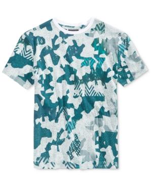 Guess Men's Abstract-print Cotton T-shirt