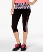 Material Girl Active Juniors' Cropped Printed Leggings, Only At Macy's