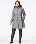 Dkny Plus Size A-line Trench Coat