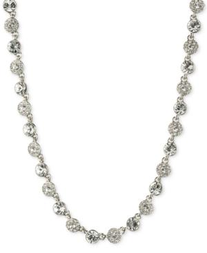 Givenchy 16 Silver-tone Crystal Necklace
