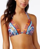 La Blanca All In The Mix Printed Halter Bikini Top Women's Swimsuit