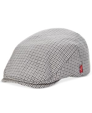 Levi's Men's Tonal Plaid Flat-top Cap