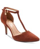 Nanette By Nanette Lepore Sabrina Pointed-toe T-strap Pumps Women's Shoes