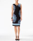 Jm Collection Zoey Printed Sheath Dress, Only At Macy's