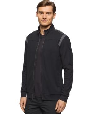 Calvin Klein Full-zip Contrast-trim Jacket