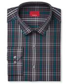 Alfani Men's Slim-fit Stretch Windowpane Plaid Dress Shirt, Created For Macy's