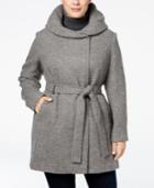 Calvin Klein Plus Size Hooded Walker Coat