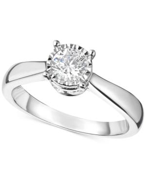 Trumiracle Diamond Solitaire Engagement Ring (1 Ct. T.w.) In 14k White Gold