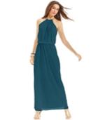 Msk Blouson Hardware Halter Maxi Dress