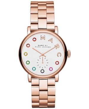 Marc By Marc Jacobs Women's Baker Dexter Rose Gold-tone Stainless Steel Bracelet Watch 36mm Mbm3441