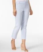 Charter Club Newport Seersucker Tummy-control Cropped Pants, Only At Macy's