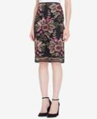 Tahari Asl Embroidered Pencil Skirt, Regular & Petite