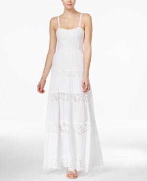 Guess Rosalie Lace-detail Maxi Dress