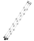 Anne Klein Imitation Rhodium Flex Bracelet