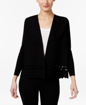 Alfani Prima Cutout Open-front Cardigan, Created For Macy's