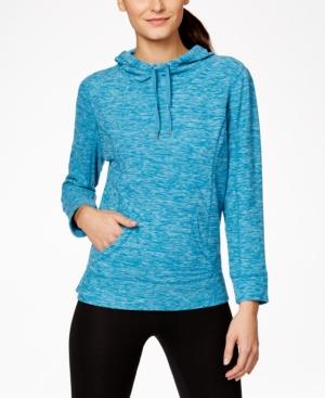Style & Co. Sport Petite Long-sleeve Space-dye Sweatshirt, Only At Macy's