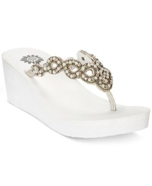 Yellow Box Sardinia Wedge Flip-flops Women's Shoes