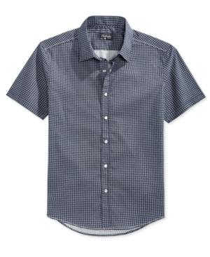 Level 10 Men's Printed Short Sleeve Woven Button-front Shirt