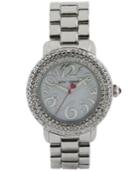 Betsey Johnson Women's Silver-tone Bracelet Watch 42mm Bj00306-01