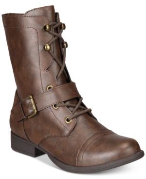 American Rag Farrahh Combat Boots, Created For Macy's Women's Shoes