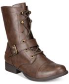 American Rag Farrahh Combat Boots, Created For Macy's Women's Shoes