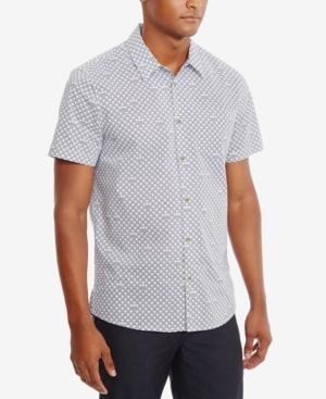 Kenneth Cole New York Men's Stretch Stacked Arch Camp Shirt