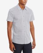 Kenneth Cole New York Men's Stretch Stacked Arch Camp Shirt