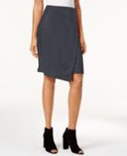 Kensie Asymmetrical Faux-suede Skirt