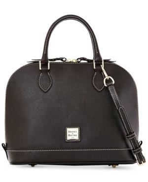 Dooney & Bourke Saffiano Leather Zip Zip Satchel