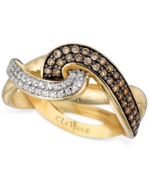 Le Vian Chocolatier Diamond Knot Ring (1/2 Ct. T.w.) In 14k Gold