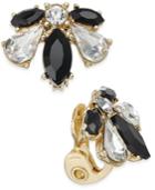 Charter Club Gold-tone Multi-stone Clip Earrings, Only At Macy's
