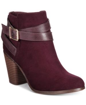 Material Girl Lexia Block-heel Booties, Only At Macy's Women's Shoes
