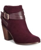 Material Girl Lexia Block-heel Booties, Only At Macy's Women's Shoes