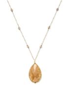 Paul & Pitu Naturally 14k Gold-plated Beaded Stone Pendant Necklace