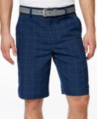 Greg Norman For Tasso Elba Men's Windowpane Golf Shorts, Only At Macy's