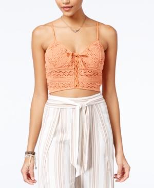 American Rag Crochet Bralette Crop Top, Only At Macy's