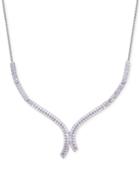 Wrapped In Love Diamond Curve Statement Necklace (1-1/2 Ct. T.w.) In 14k White Gold