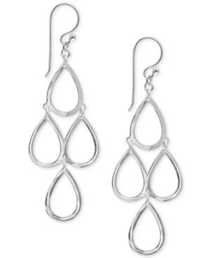 Giani Bernini Teardrop Openwork Drop Earrings In Sterling Silver, Created For Macy's