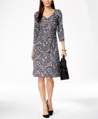 Ny Collection Paisley Faux-wrap Dress