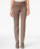 Alfani Petite Side-zip Slim-fit Pants, Only At Macy's