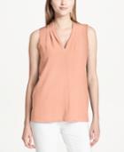 Calvin Klein V-neck Crinkle Top