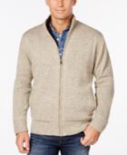 Weatherproof Vintage Men's Big And Tall Lined Cardigan, Classic Fit
