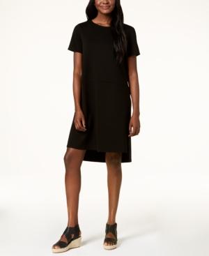 Eileen Fisher Tencel Ponte Step-hem Shift Dress