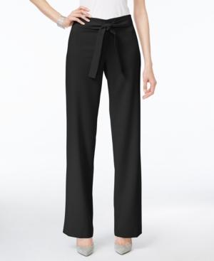 Alfani Petite Belted Wide-leg Pants, Only At Macy's