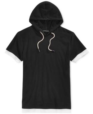 Jaywalker Men's Layered Short-sleeve Hoodie